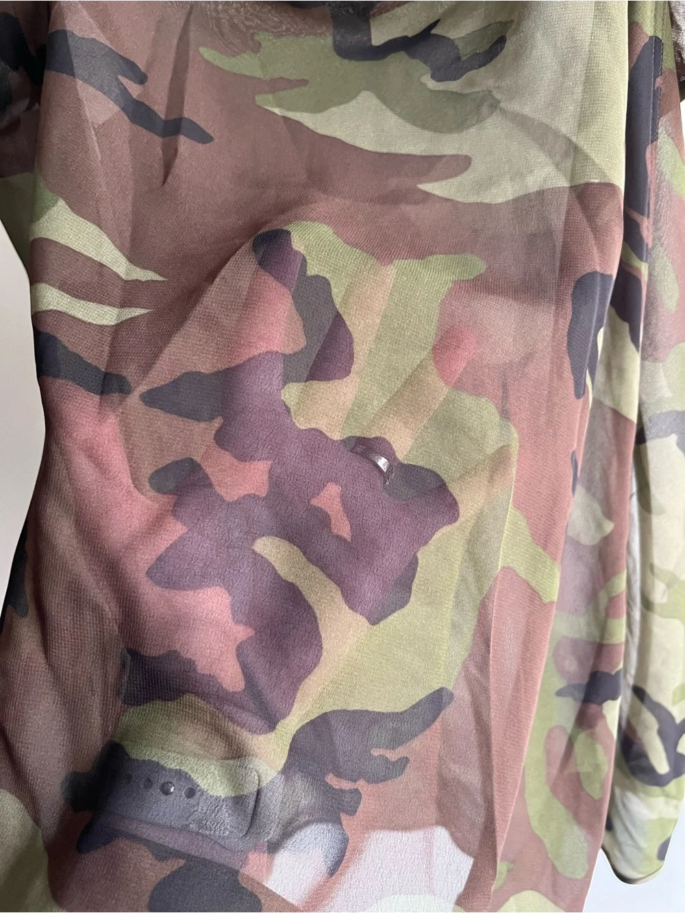 Michael Kors Army Fatigue Green Swimsuit Wrap Sz Med Women’s New NWT